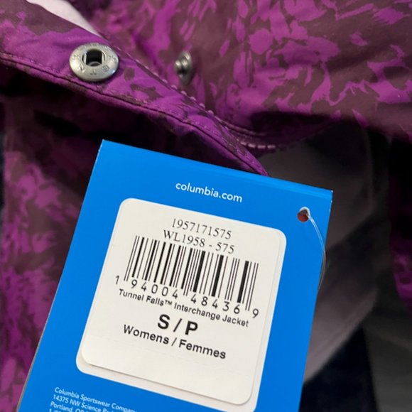 Columbia 3 in 1 Women's Purple Tunnel Falls™ Interchange Jacket - Picture 8 of 13